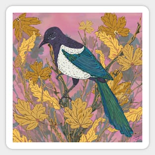 Magpie and Maple Sticker